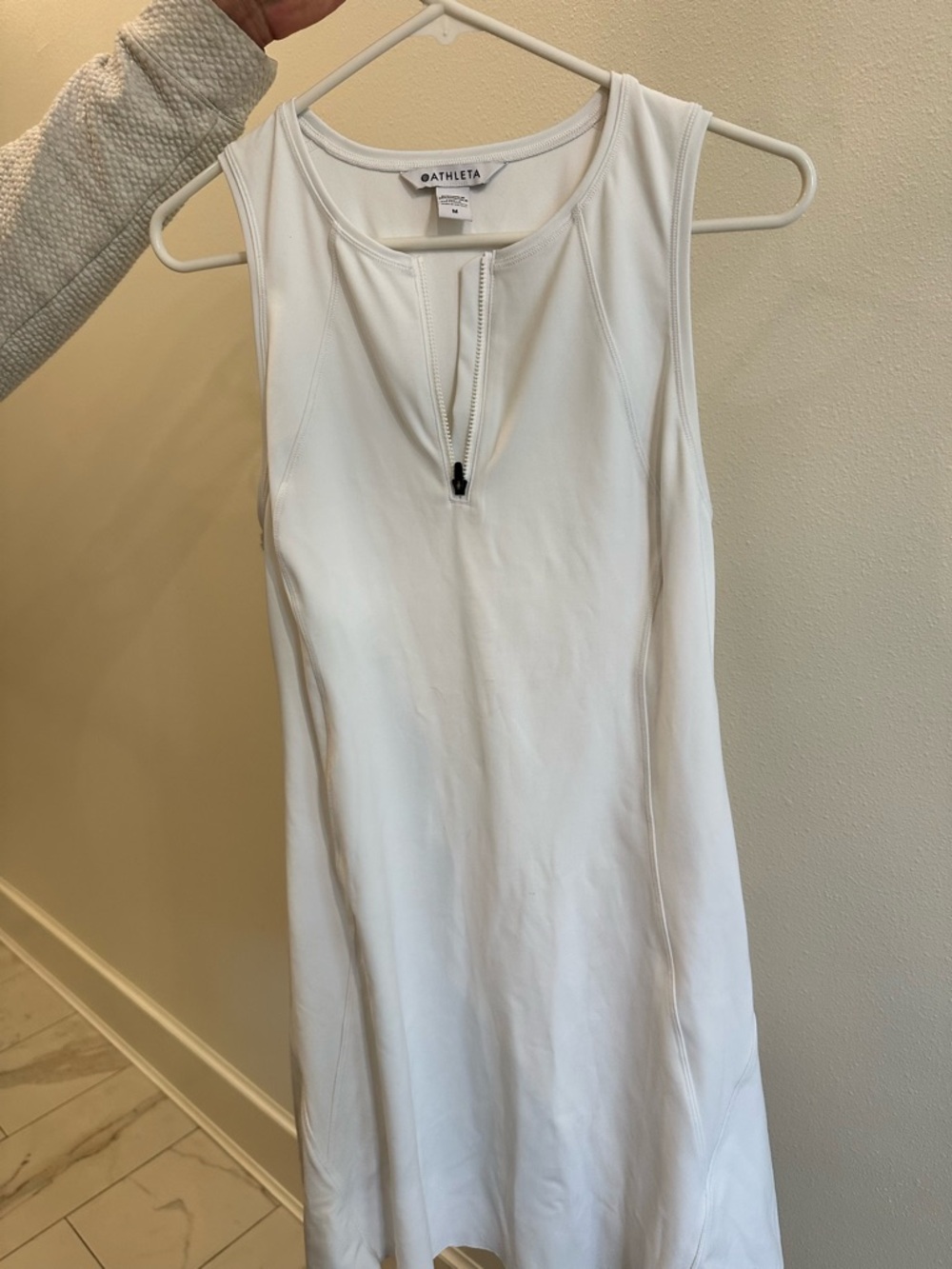 Athleta White Tennis Dress – Size M